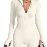 Acacia Long Sleeved Zipper Rompa