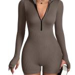 Acacia Long Sleeved Zipper Rompa